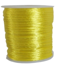 50 m. gul satin tråd - 2 mm.